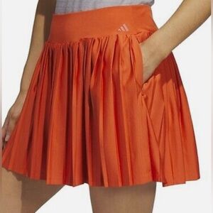 adidas Orange Pleated Skort